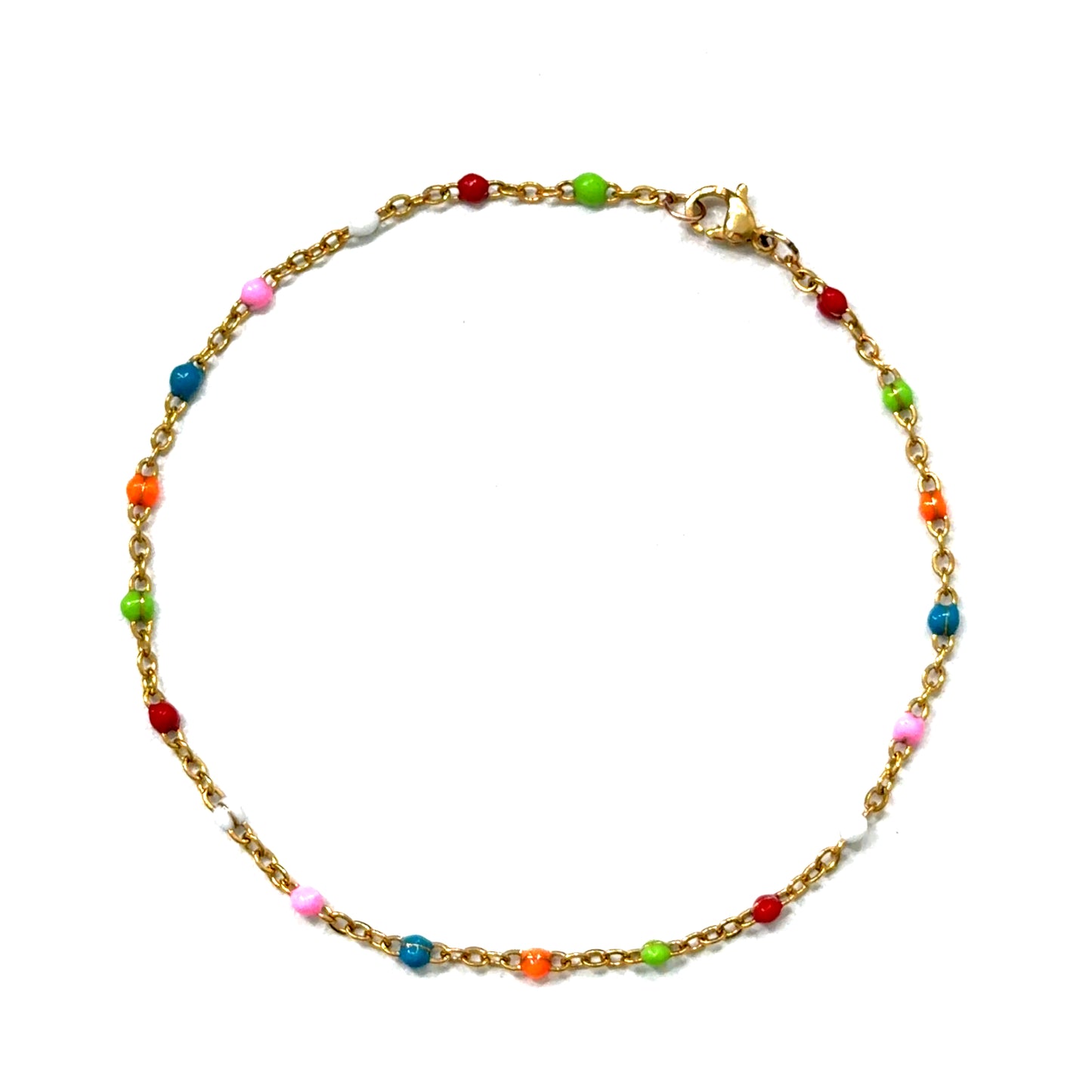 Multi-color Enamel Anklet