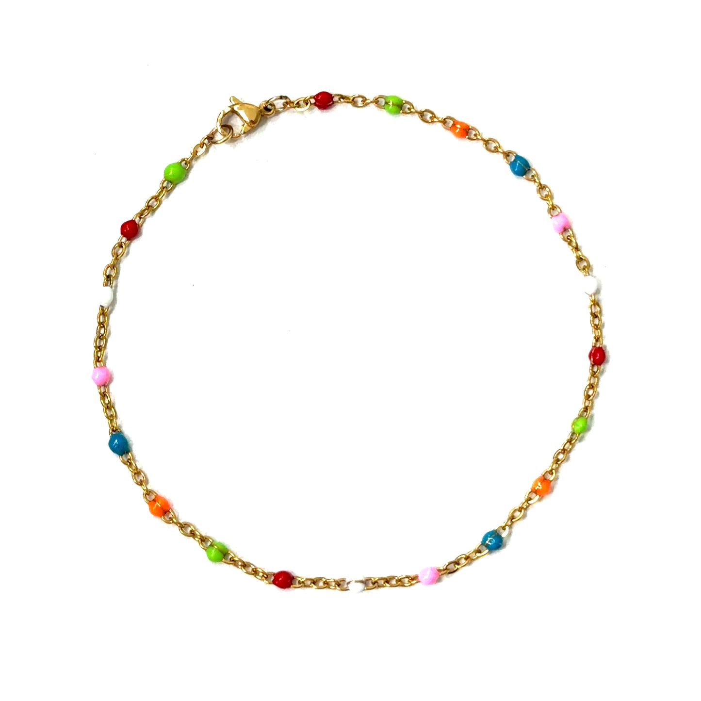 Multi-color Enamel Anklet